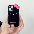 thumbnail image 3 of Sanrio Hawaiian Black Skin Hello Kitty Para iPhone 11 13 14 12 Pro Max Funda De Silicona A Prueba De Golpes, 3 of 4