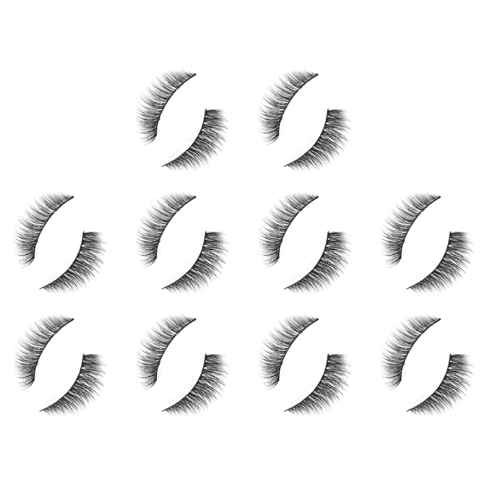 Prosgs 10Pairs/Set Fake Eyelash Safe Beautiful Color Artificial Fiber