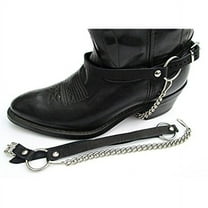 Western Boots Boot Chains Black Leather Harness Straps