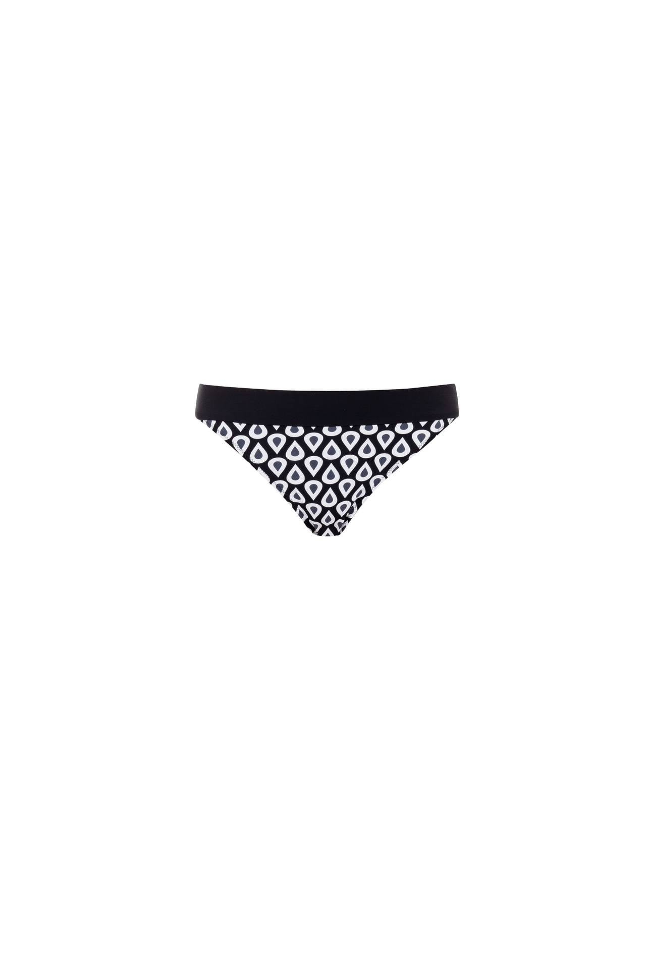 black and white swim bottoms