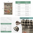 thumbnail image 6 of Spring Flowers Balloon Curtains for Windows, Bedroom Curtains 54 Inch Length, Farmhouse Vintage Black Plaid Wood Grain Tie Up Curtains Panels Thermal Insulated Bathroom Curtains Window 42"x54", 6 of 8