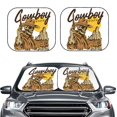 thumbnail image 2 of Fotbe Skull Cowboy 2-Piece Car Windshield Sun Shade | Sun Blocker for Car Windshield | Foldable Automotive Interior Accessories for Sun Protection-Large, 2 of 7