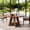 Brown, variant on Toauuo 47 Inch Round Wood Dining Table - Just Table Only, Walnut Finish, 4-6 Seater Spacious Tabletop, Thick MDF Construction, Stable Pedestal Base, Easy Assembly & Cleaning, Engineered Wood Top