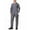 Zipper Gray, variant on TOPTIE Men's Long Sleeve Coverall, Snap and Zip-Front Coverall, Regular Size