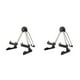 thumbnail image 4 of Yuarrent Soporte para guitarra de piso Soporte plegable universal A-Frame Bajo Cuerda Instrumento Estante Estable Ligero Violines Ukulele Negro 2piezas, 4 of 6