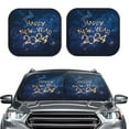 thumbnail image 2 of Haiem Beautiful New Year 2024 Car Windshield Sun Shade (2 Pieces) Foldable Windshield Sun Shade Car Accessories for Truck SUV Pickup-Large, 2 of 7
