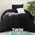 thumbnail image 2 of Juego de fundas de edredón Utopia Bedding, 2 piezas, 1 o 2 camas, XL, color negro, 2 of 8