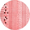thumbnail image 1 of Ahgly Company Indoor Round Solid Red Modern Area Rugs, 7' Round, 1 of 4