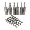 thumbnail image 3 of 10Pc 1/4 Inch Wrench Hex Bit Socket Set Deep Long 1/2 Inch Impact Drill Socket Adapter Drill Bits, 3 of 5
