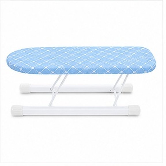 OUNONA Portable Sky-Blue Ironing Board, Compact Design for Home, Good Fabric Material