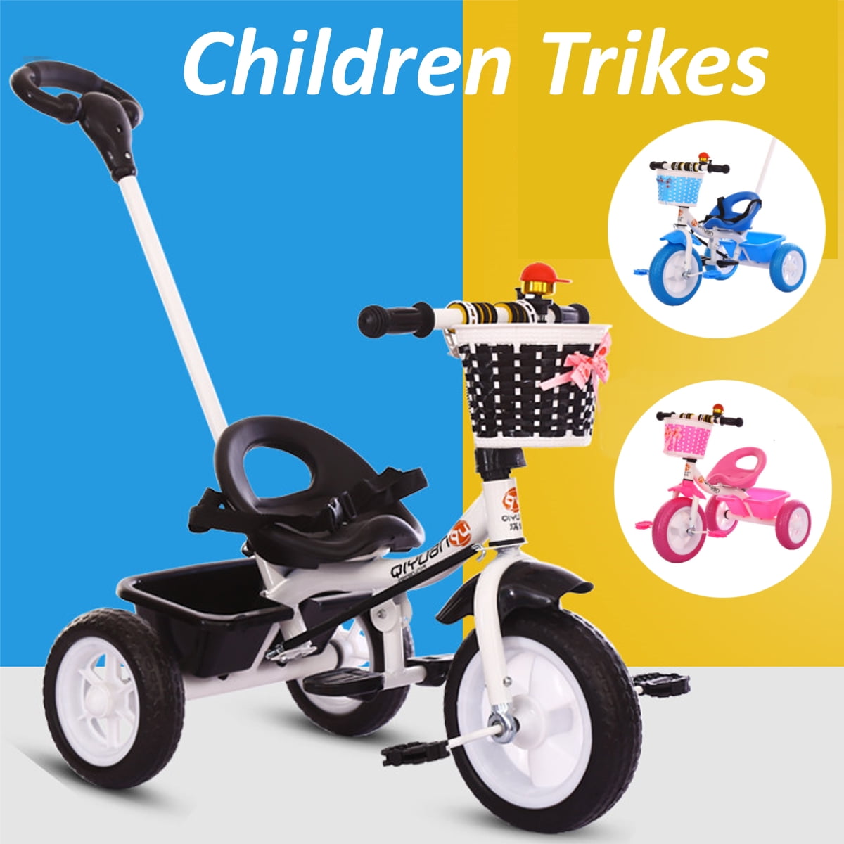 kids bike push handle