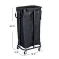 thumbnail image 2 of Household Essentials Rolling Laundry Hamper, Black, 2 of 9