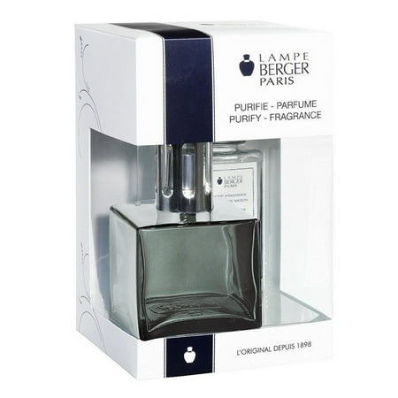 Lampe Berger, Grey Cube Gift Set - Includes Fragrance Ocean Breeze 180ml / 6.08
