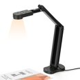 thumbnail image 1 of Kitchbai Caméra de Documents USB 4K pour Enseignant, Caméra Web 8MP et Visualiseur pour Format A3 avec Deux Microphones, Lumière LED à 3 Niveaux, Inversion d'Image, Pliable pour Démo en Direct, Fonctionne avec Windows,, 1 of 13