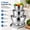 3 Sizes Colander Set with Handles & Self-Draining Base, variant on Stainless Steel Colander Set with Self-Draining Base, 3 Sizes Food Strainers for Pasta, Rice, Fruits & Vegetables, Durable Metal Strainer for Sink or Countertop