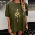 thumbnail image 4 of Blusa de manga corta con diseño de calavera y esqueleto de manga caída vintage para mujer Pompotops hfajkhk127999, 4 of 9
