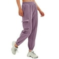 LISTHA Cargo Sweatpants for Women Baggy Fleece Lined High Waisted