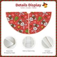 thumbnail image 3 of Xecao Cute Christmas Bunny Pattern Christmas Tree Skirt Round Xmas Tree Mat Base Cover for Holiday Home Decorations-48", 3 of 6