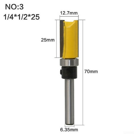 

1/4 Shank Straight Edge Trimming Router Bit Cleaning Flush Trim Milling Cutter