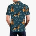 thumbnail image 5 of Rocae German Shepherd Dog for Men's Short Sleeve Polo Shirt, Quick Drying Performance Moisture Wicking Sports Men's Golf Shirt, 5 of 9