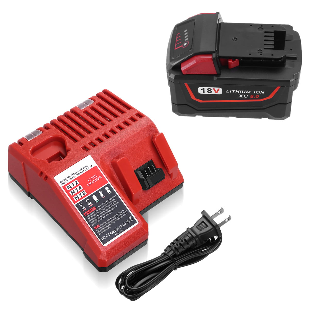 USB Mobile battery charger adaptor for Milwaukee M18 C18B 18V battery Iphone 