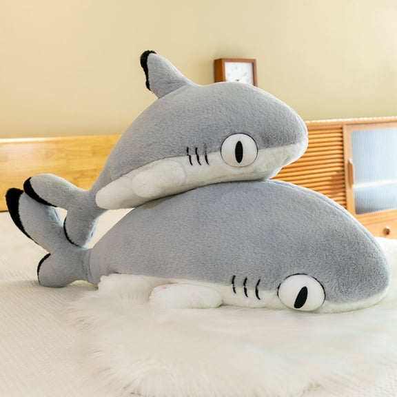 Shark Cat Stuffed Doll Soft 2-in-1 - Plush Toy Stuffed Animal Plushie Holiday Decorative Prop Bedroom Sofa Fluffy Sleep