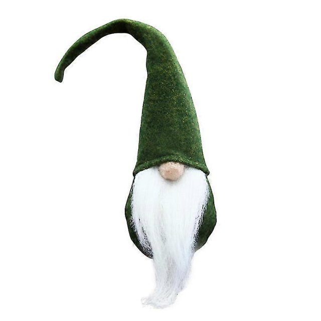 KAIYANG Muñeco de peluche navideño de Papá Noel, decoración para la mesa del hogar, sueco, escandinavo, regalo de cumpleaños (verde)
