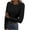 Black, variant on Spring Tops for Women Base Layers for Women Fleece Womens Long Sleeve Scoop Neck Ribbed Knit Casual Tops Tee Slim Fit Basic Shirts Base Layer Women Top Blue M