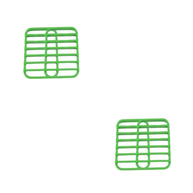 Wosthever Rejilla para asar, fácil de limpiar y duradera, resistente a altas temperaturas, color verde, 2 pack/lote verde 2Conjunto