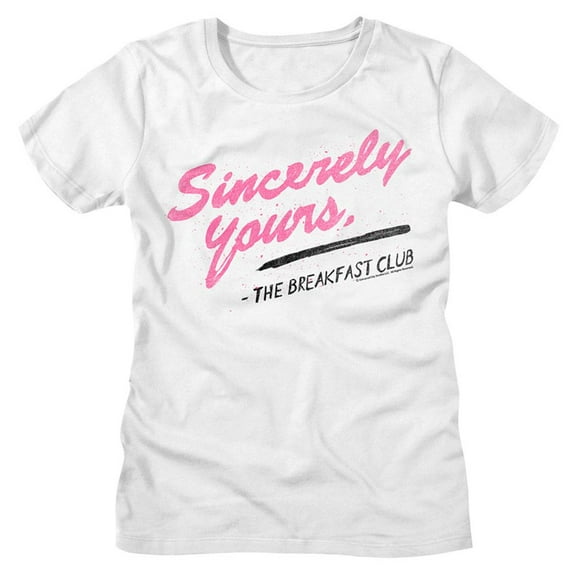 Breakfast Club Sincerely Yours White Women's T-Shirt