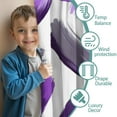 thumbnail image 3 of Blackout Kids Curtains,Purple and Grey Abstract Art Artwork Childrens Insulated Curtains Set Of 2,Bedroom Essentials,Toddler Room Decor 52x63in(132x160cm), 3 of 4