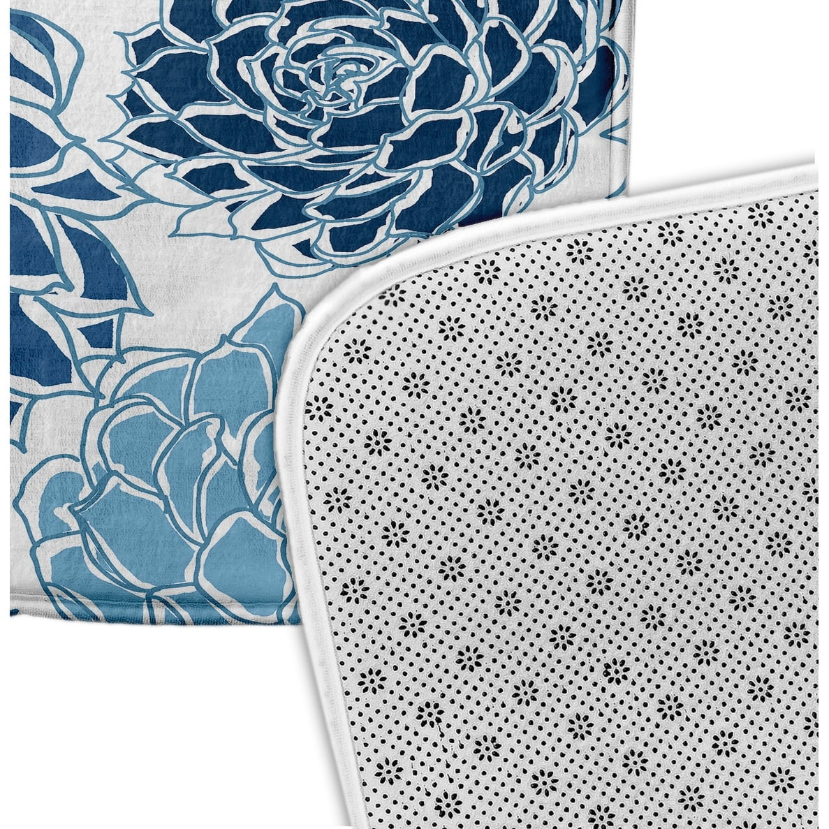 Simply Daisy 34" x 21" Plush Microfiber Green Olivia Bath Mat