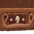 thumbnail image 4 of Picnic Basket,Woven Vintage Suitcase Woven Storage Basket Rattan Storage Case Picnic Weave Laundry Basket B, 4 of 5