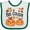 White and Green, variant on Inktastic Big Cousin Pumpkins with Fall Leaves Boys or Girls Baby Bib