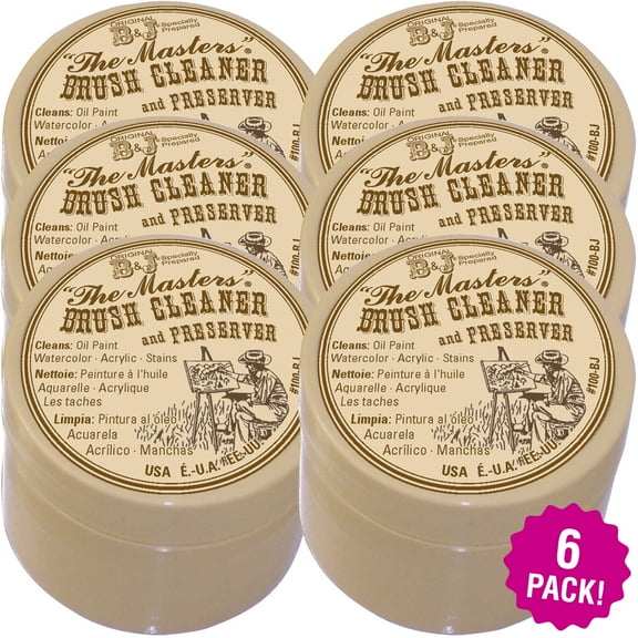Multipack of 6 - The Master's Brush Cleaner & Preserver-1oz