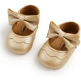 thumbnail image 5 of Baby Girl Mary Jane Flats Shoes Non Slip Soft Sole Infant Toddler First Walker Wedding Princess Dress Crib Shoes, 5 of 6