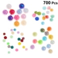 thumbnail image 3 of MasteelfCA 700 pcs ABS Pearls Flat Bottom Half Shaped Pearls Imitation Hand Craft DIY Accessories Cream Glue Mobile Phone Shell Decor (Mixed Colors), 3 of 7