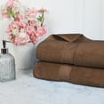 thumbnail image 2 of Superior 800 GSM Egyptian Cotton 2-Piece Bath Sheet Set, Soft Ultra Absorbent Towels, Purple, 2 of 7