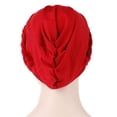 thumbnail image 4 of Women Silk Turban Head Wrap Baotou Cap Soft Stretch Hair Cover Hat Lightweight Breathable Headscarf Cap for Daily Wear Sleep Hair Protection, 4 of 5