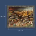 thumbnail image 5 of Triumph of Death Framed Print by Pieter Bruegel, World Famous Wall Art Collection, Great Wall Art for Your Kitchen or Living Room, 11x14, 2476BW, 5 of 7