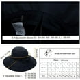 thumbnail image 6 of YooGuoGuo Comhats Packable Summer Cotton Sun Hat Bucket for Women UV Protection Wide Brim Beach Gardening Travel 54-64CM, 6 of 7