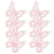 30 Pcs Mesh Butterfly Patch Appliques for Clothes Hats Dreses Delicate Home Decoration