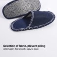 thumbnail image 3 of 6 pares de pantuflas de fieltro polar, portátiles, lavables, desechables, antideslizantes, para el hogar, para huéspedes de spa, hoteles, viajes, 3 of 7