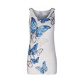 thumbnail image 4 of LSLJS Débardeurs pour Femmes Été Aguichant Gilet Chandail Blouse Col en V Court Sans Manches Uni et Imprimé Débardeurs, 4 of 7