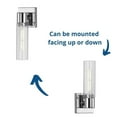 thumbnail image 5 of Progress Lighting Clarion 1-Light Brushed Nickel Clear Glass Modern Bath Vanity Light, 5 of 7