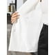 thumbnail image 5 of CHAQUETA CHIC para Mujeres con Solapa Notch, Blazer Doble Botonadura con Hombros Acolchados, S Blanco-Sólido, 5 of 6