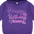 thumbnail image 3 of Inktastic Purple Happy Birthday Mommy Toddler Hoodie, 3 of 4