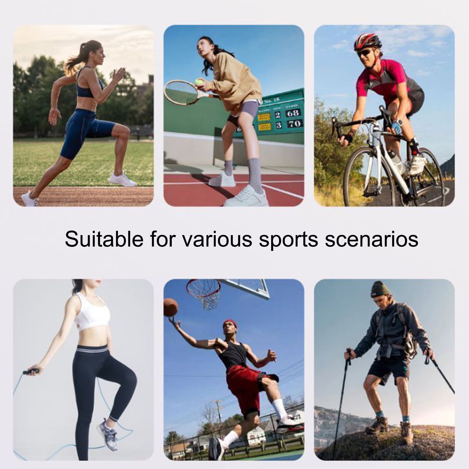 Deeceymbur 5PCS Technical Patellar Knee Protector Meniscus and Joint Protection Fitness Rope Skipping Running Mountaineering Injury Prevention Basketball Knee Protector