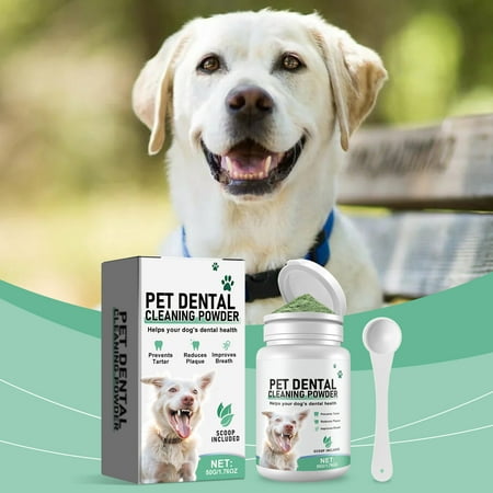 

Teeth Cleaning Powder For Dogs Powder For Dogs Powder For Dog Breath Reduce Plaque And Care Food Additive Supports Mouth For Dogs 1pc