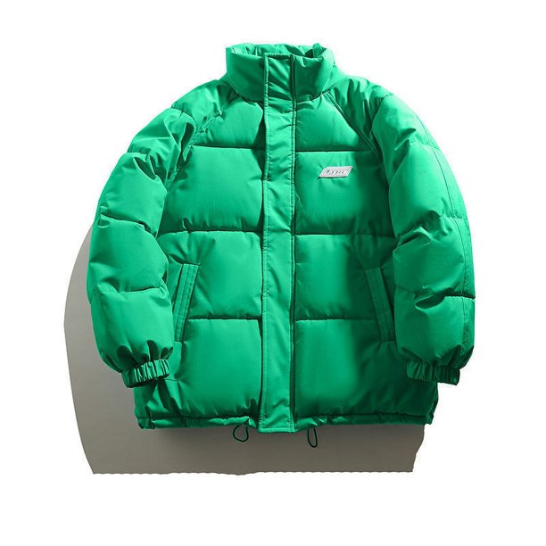 Chaqueta de invierno acolchada de algodón con cuello alto, chaqueta acolchada de algodón, ropa de pan, estudiantes de chaqueta gruesa acolchada de algodón